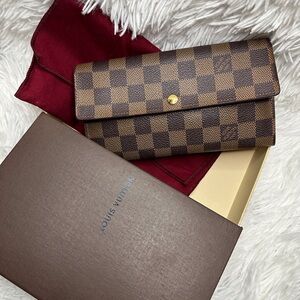 Louis Vuitton Damien Ebene Sarah Wallet